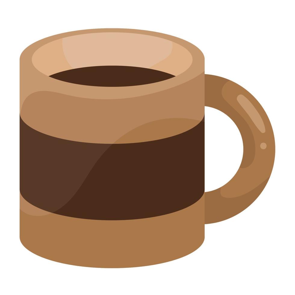 coffee drink in mug vector