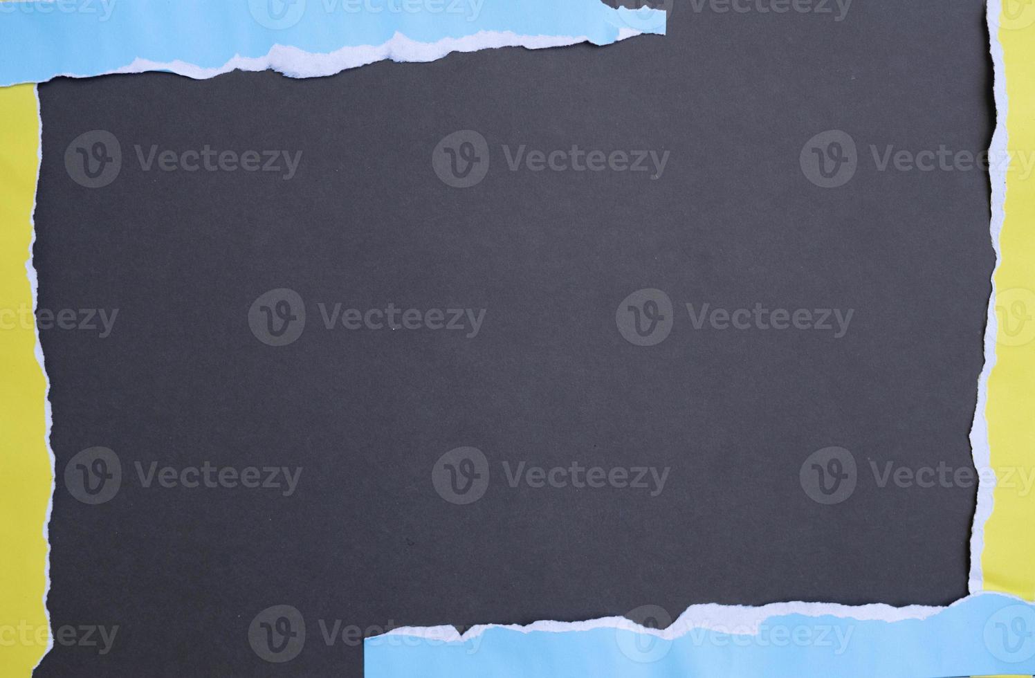 abstract torn paper in flat lay background for copy space design photo