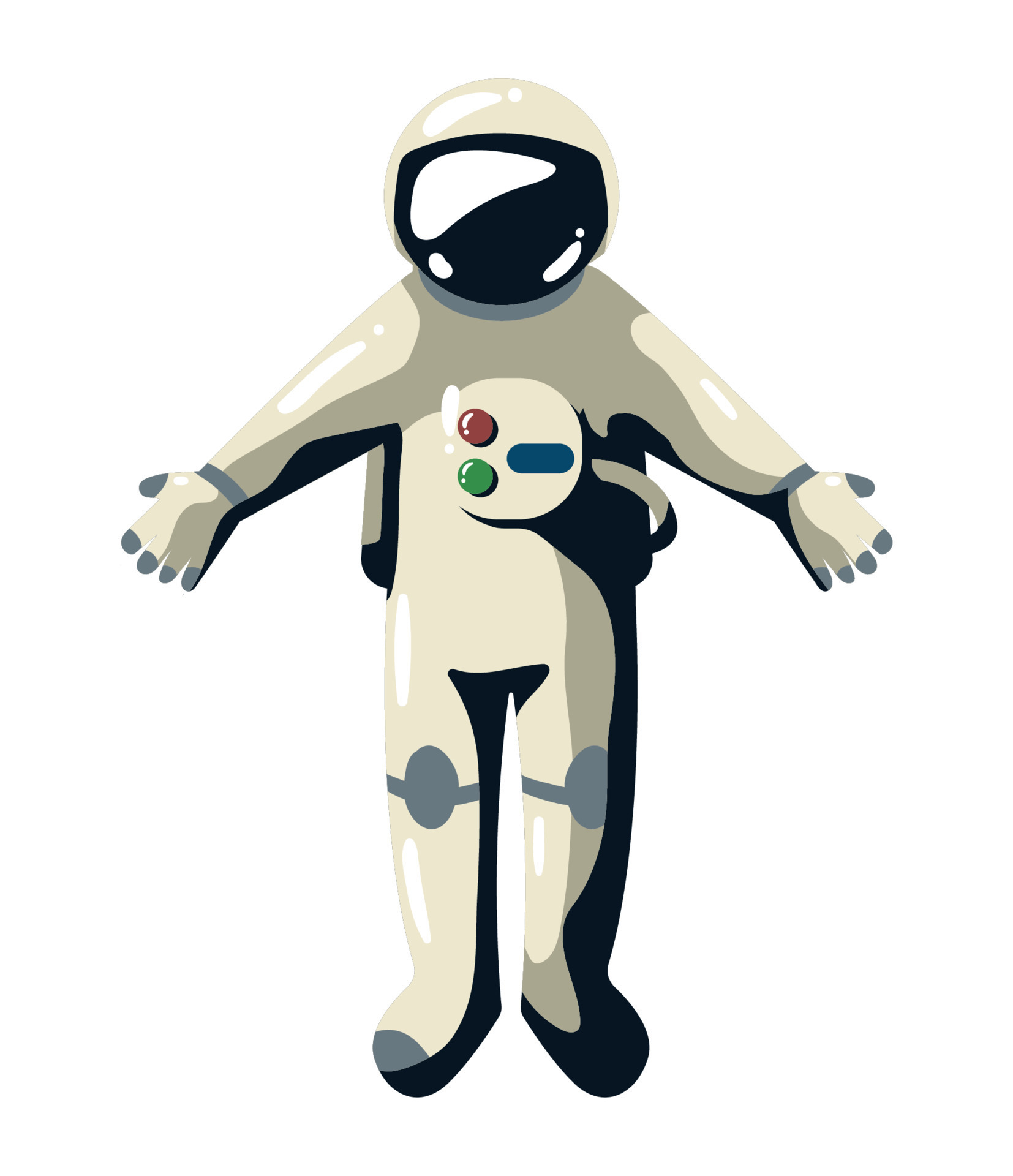 astronaut space outer retro 11234167 Vector Art at Vecteezy