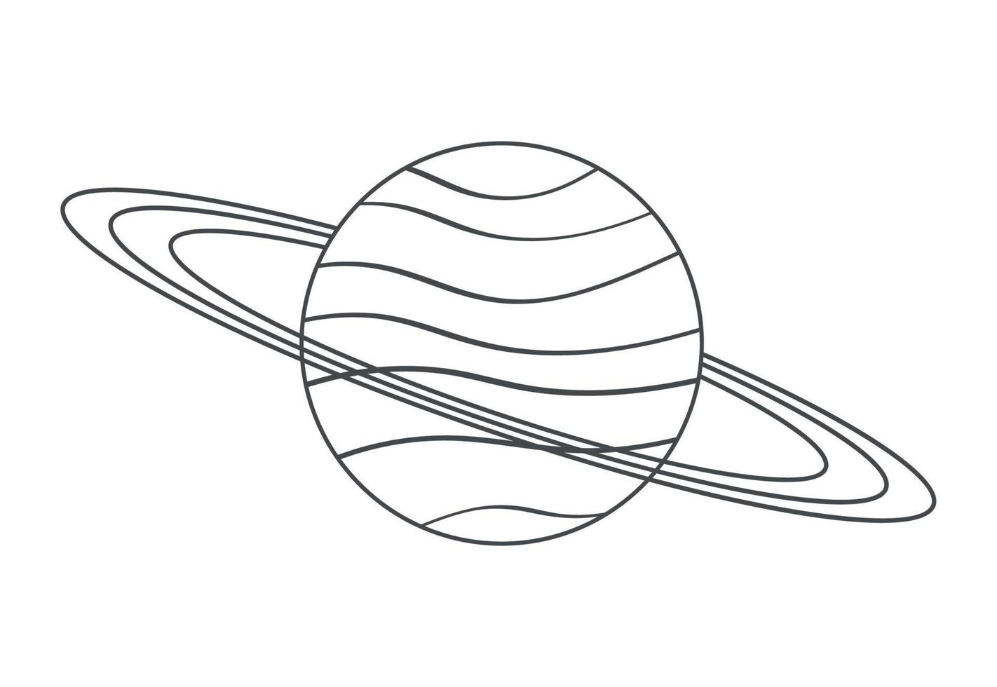 saturno espacio planeta vector