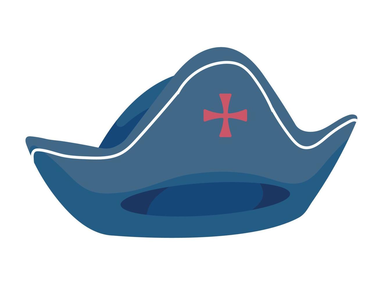 retro sailor hat vector