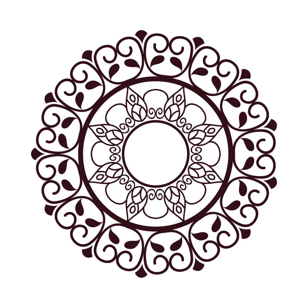 decoración étnica mandala vector