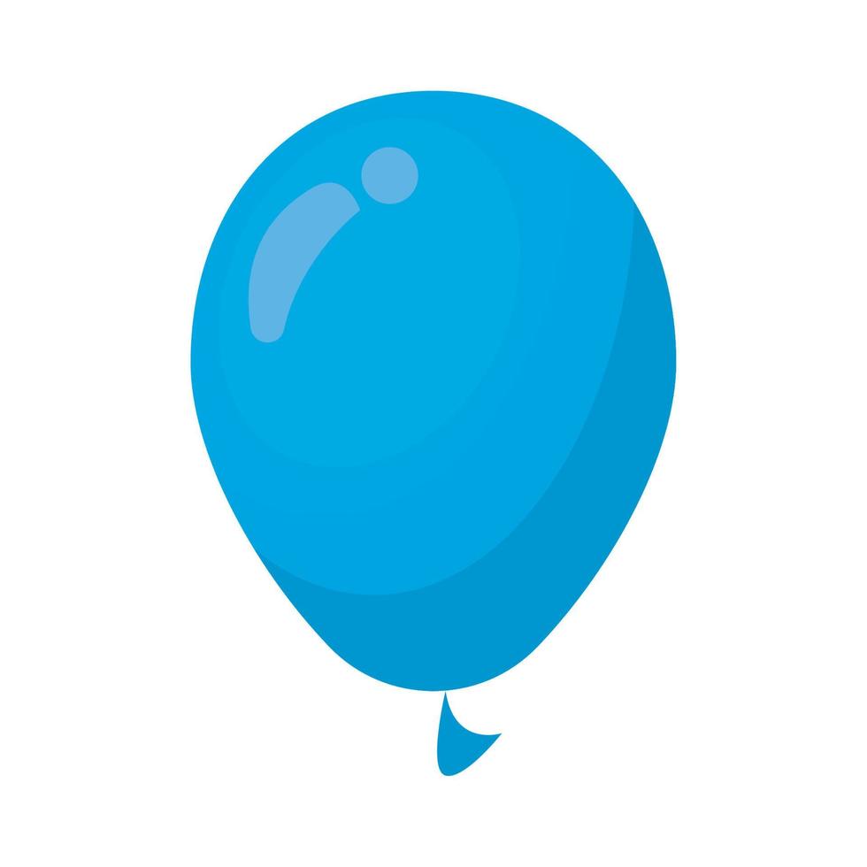 blue balloon helium decorative vector