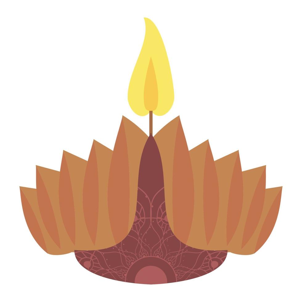 decoración de la linterna de diwali vector