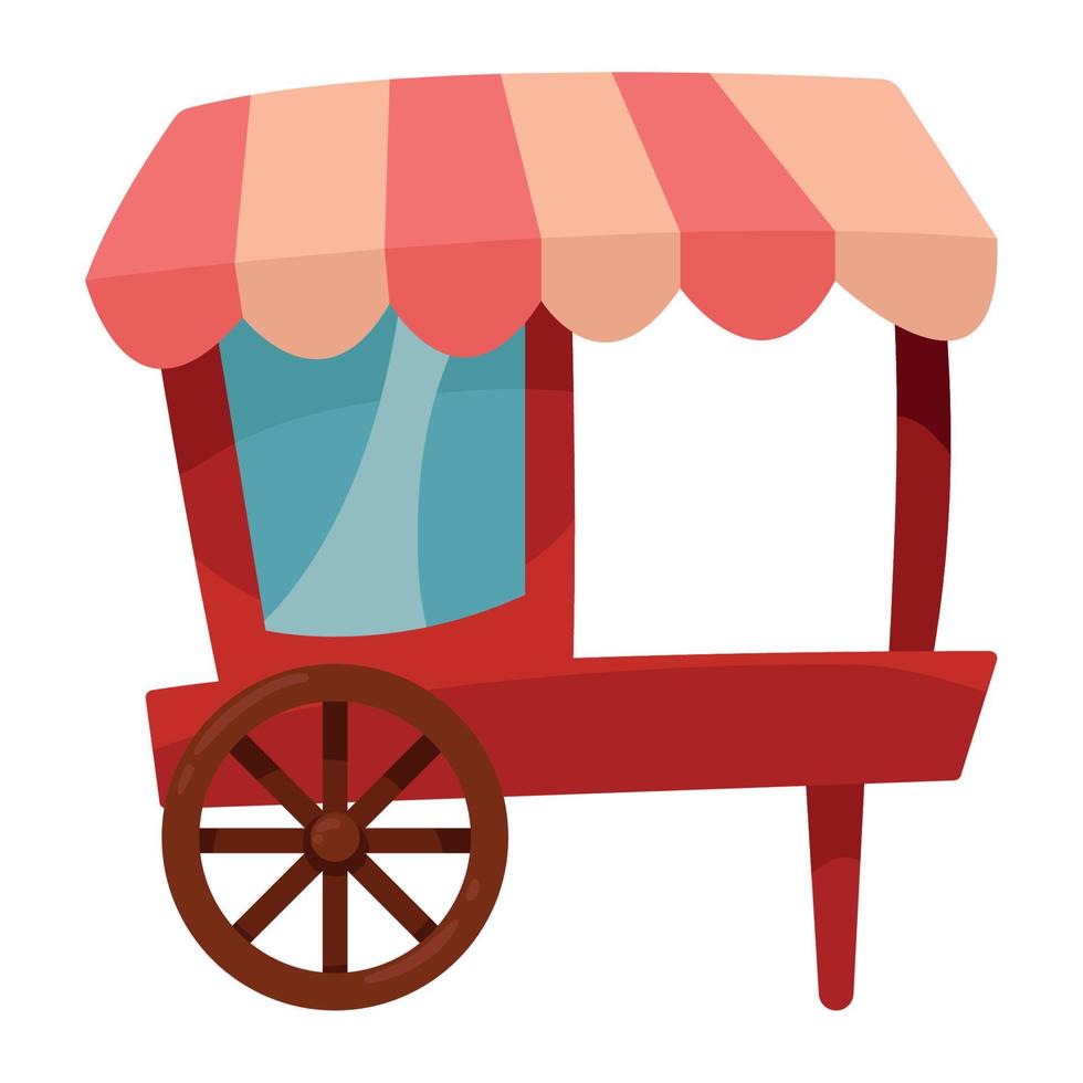 carnival fair kiosk vector
