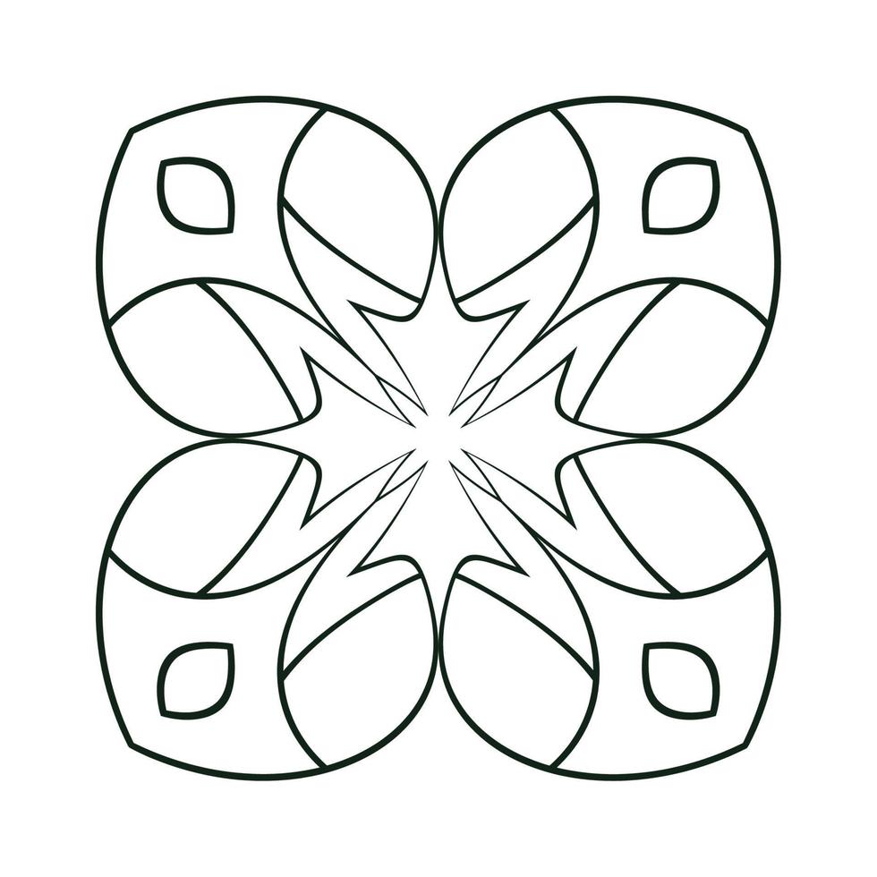 classic mandala antique figure vector