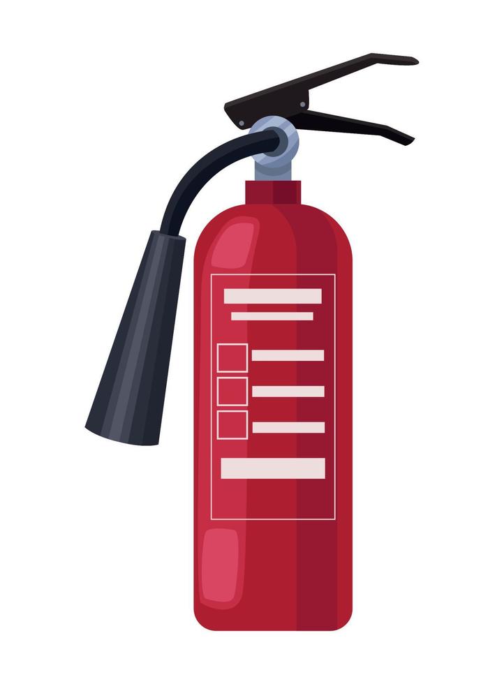 red fire estinguisher vector