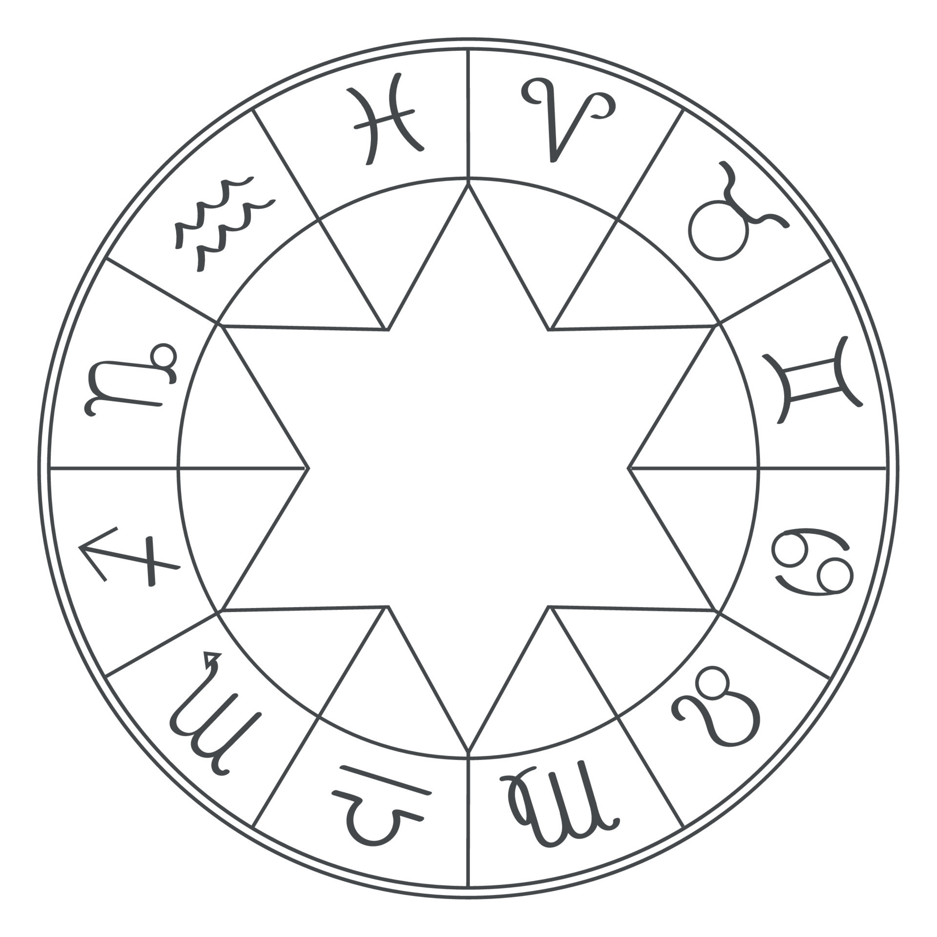 calendar zodiac symbols 11234394 Vector Art at Vecteezy