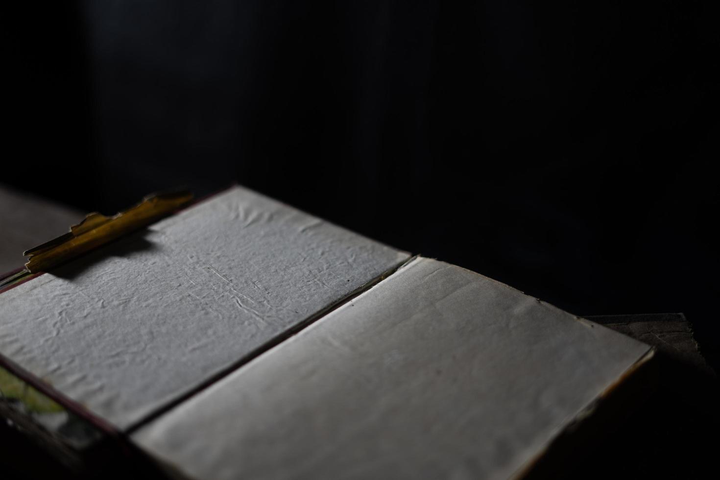 Old book open to background design elements in vintage style 11234473