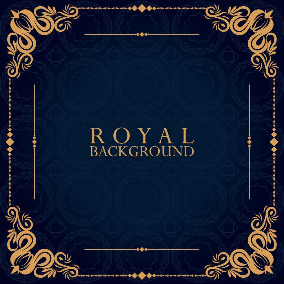 royal background square label vector