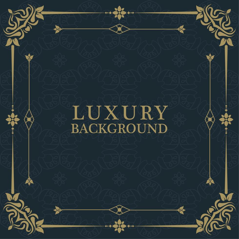 luxury background vintage label vector