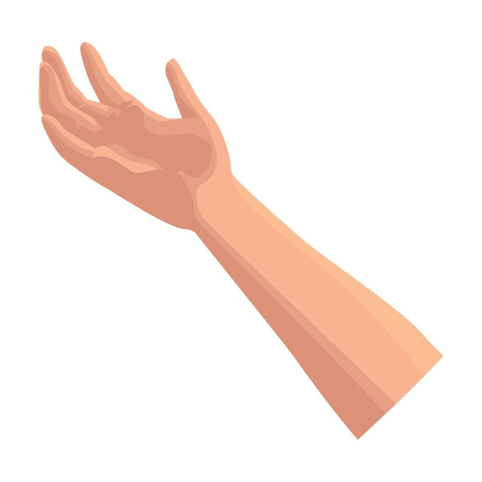 hand human receiving vector