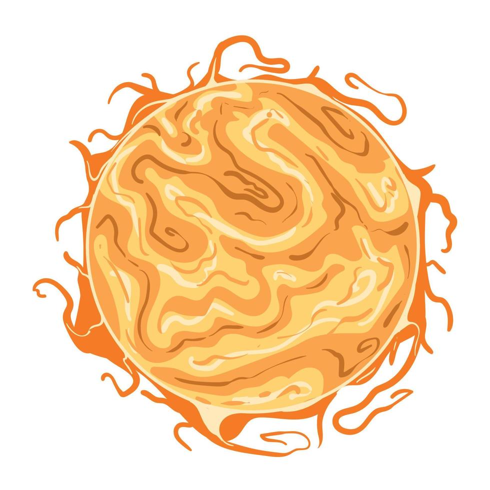 sun space outer retro vector