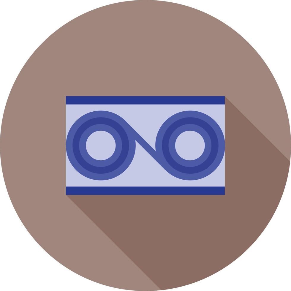 Data Transformation Flat Long Shadow Icon vector