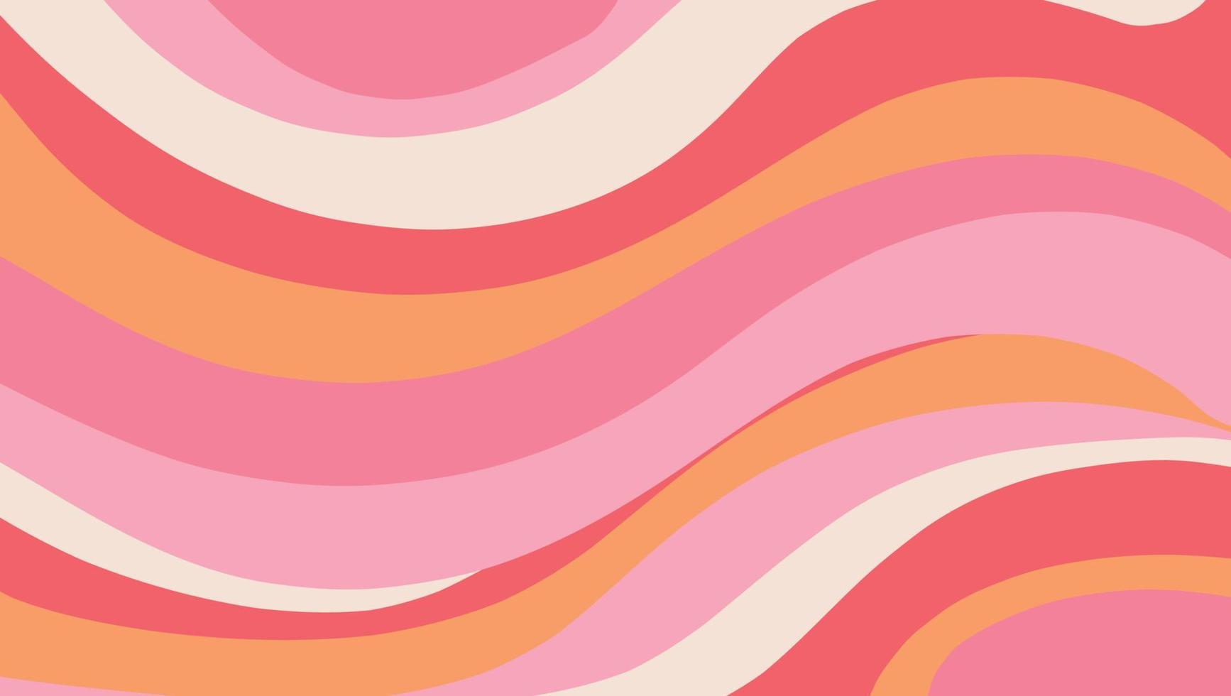 Abstract Background. Vector illustration of colored waves in retro style for a print or announcement. Background with pink and purple stripes.