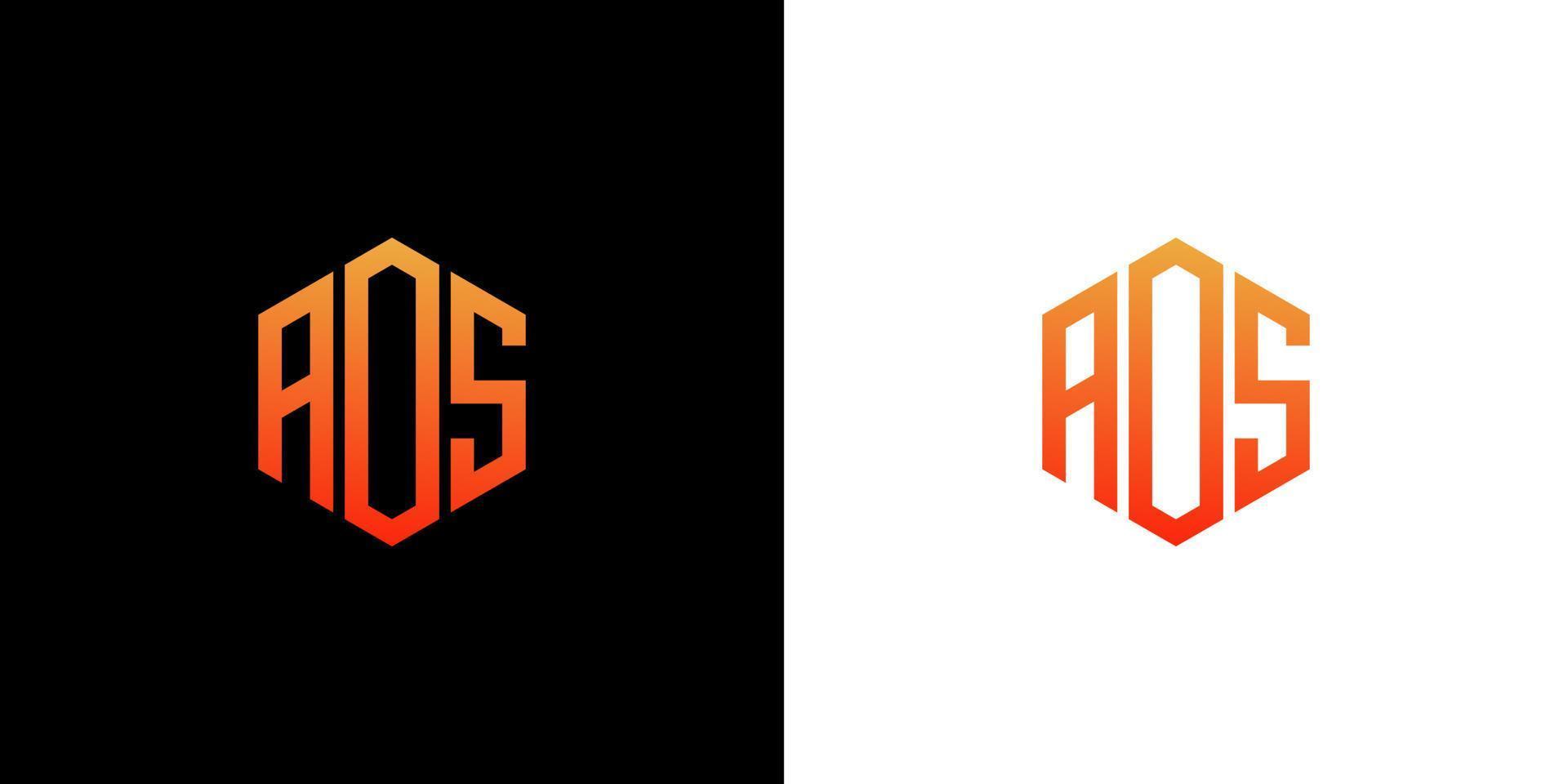 A Letter Logo Design polygon Monogram Icon Vector Template