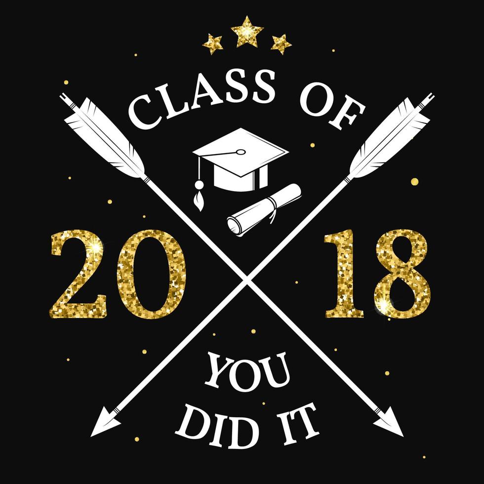 Vector Class of 2018 badge.