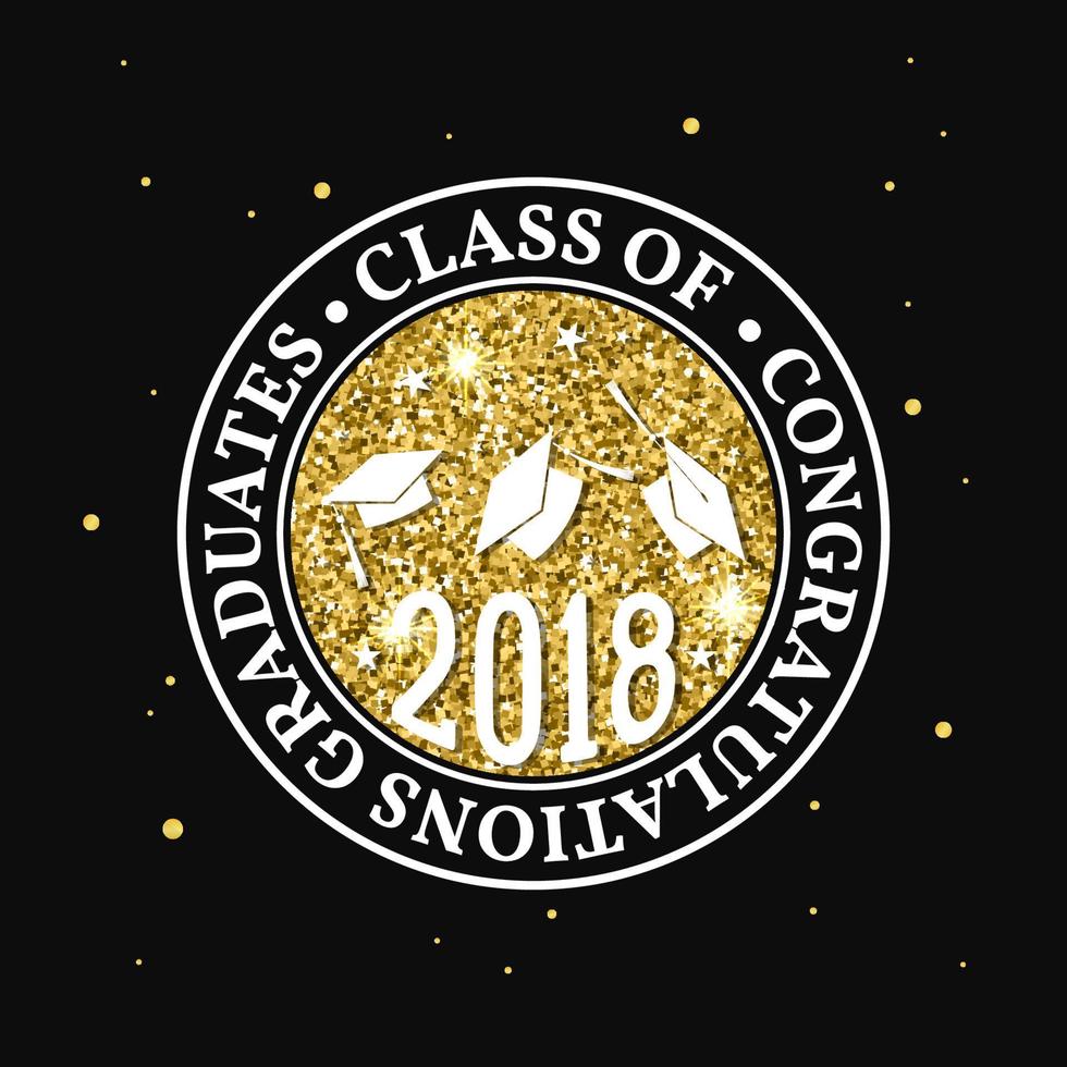 Vector Class of 2018 badge.