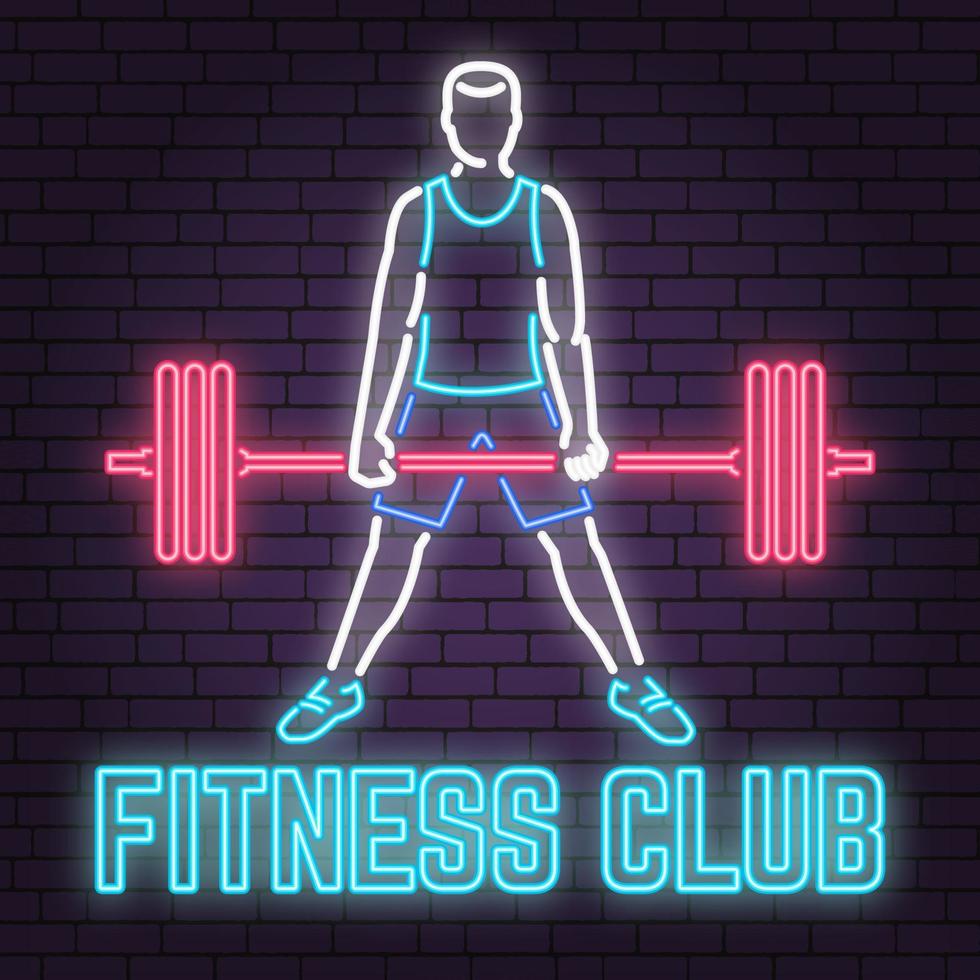 Fitness centre badge. Vector. For fitness centers emblems, gym signs vector