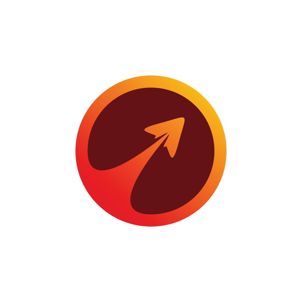 red circle arrow logo design 11236072 Vector Art at Vecteezy