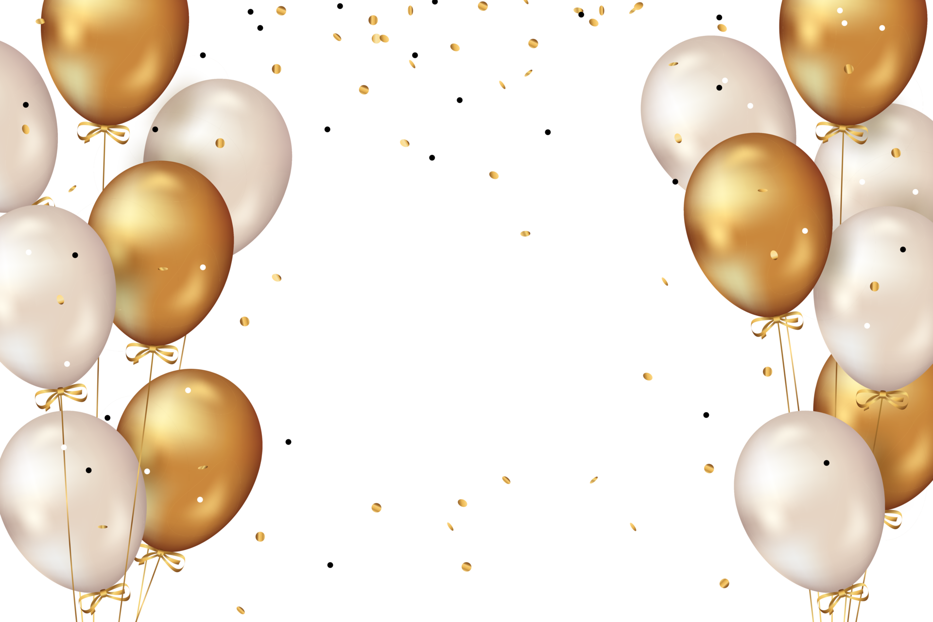 Golden Balloon PNGs for Free Download