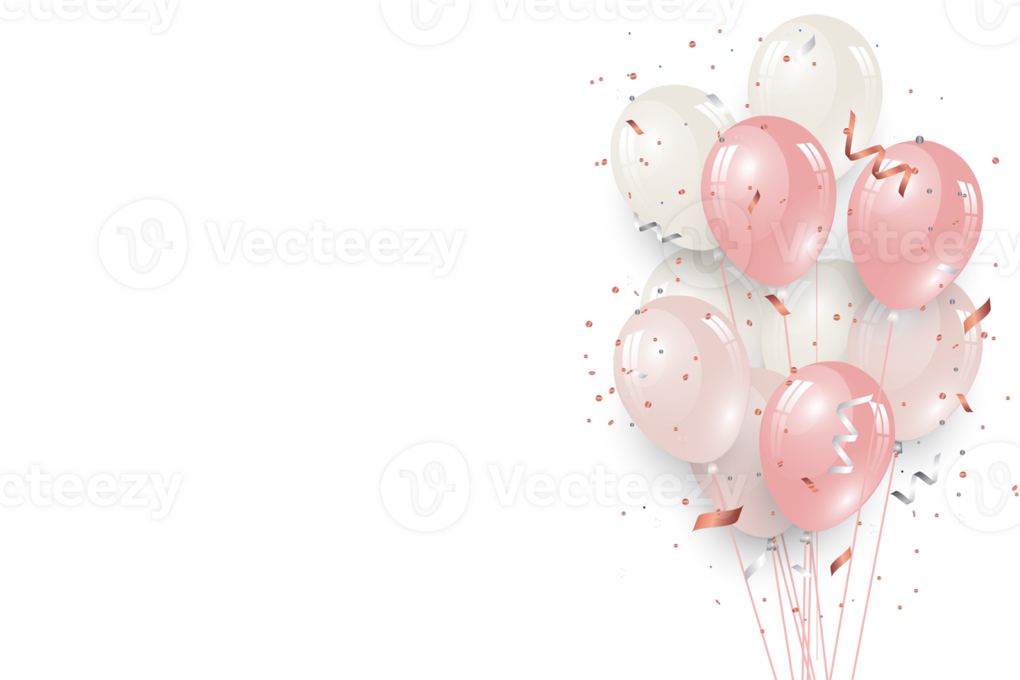 Luxury Pink Birthday Decoration Balloons png