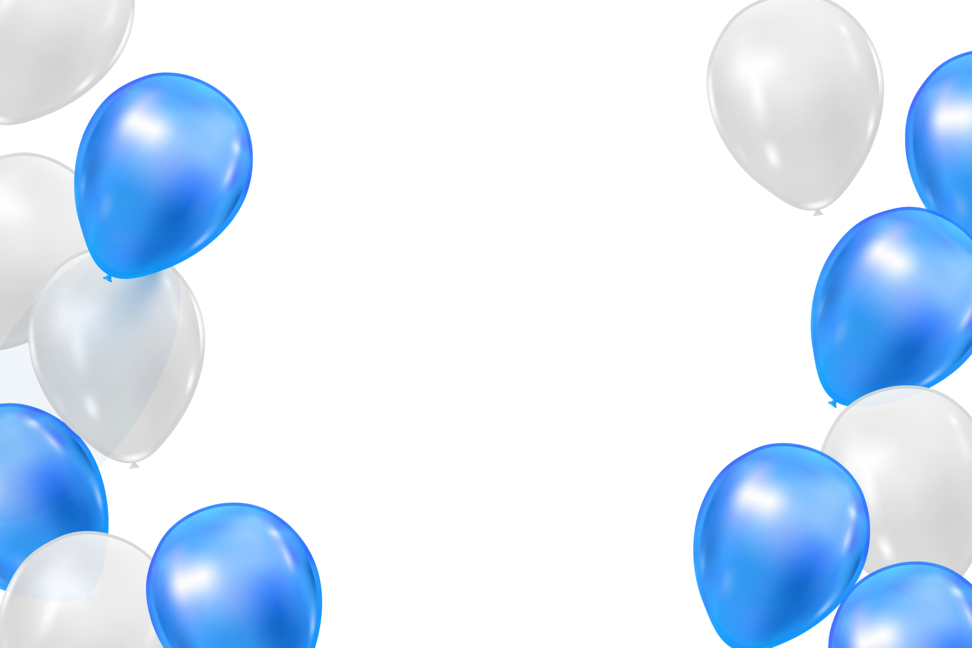 Fiesta De Cumpleaños, Globos, Azul - Balloons Clipart - Png