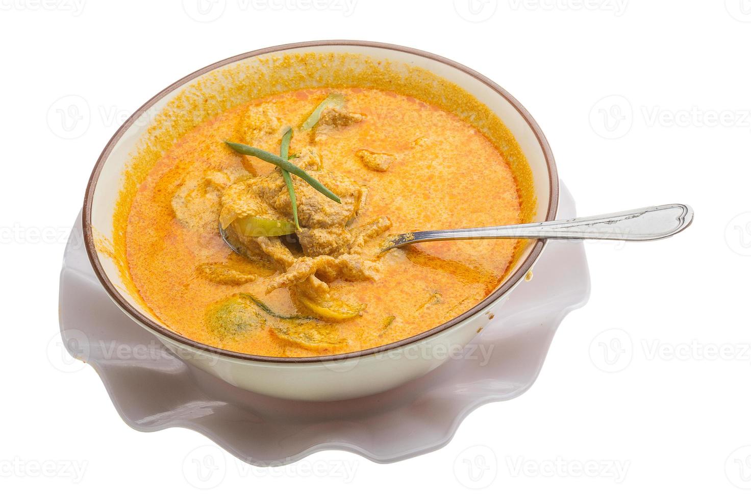 Red curry with pork photo
