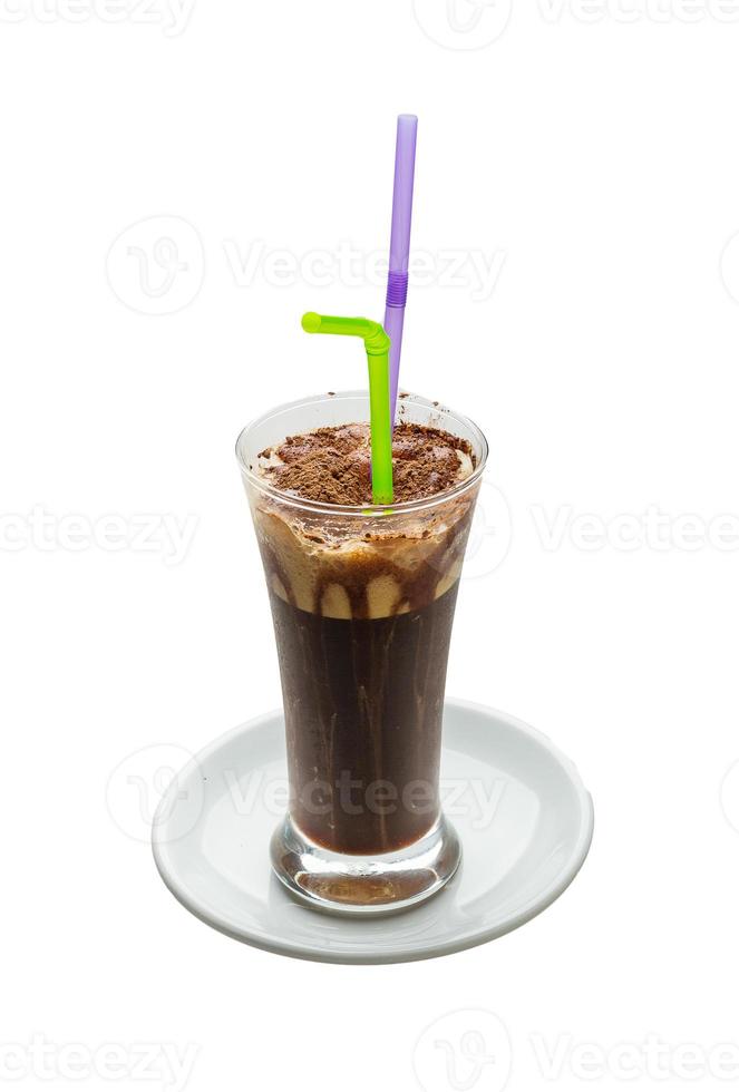 Mocha on white background photo