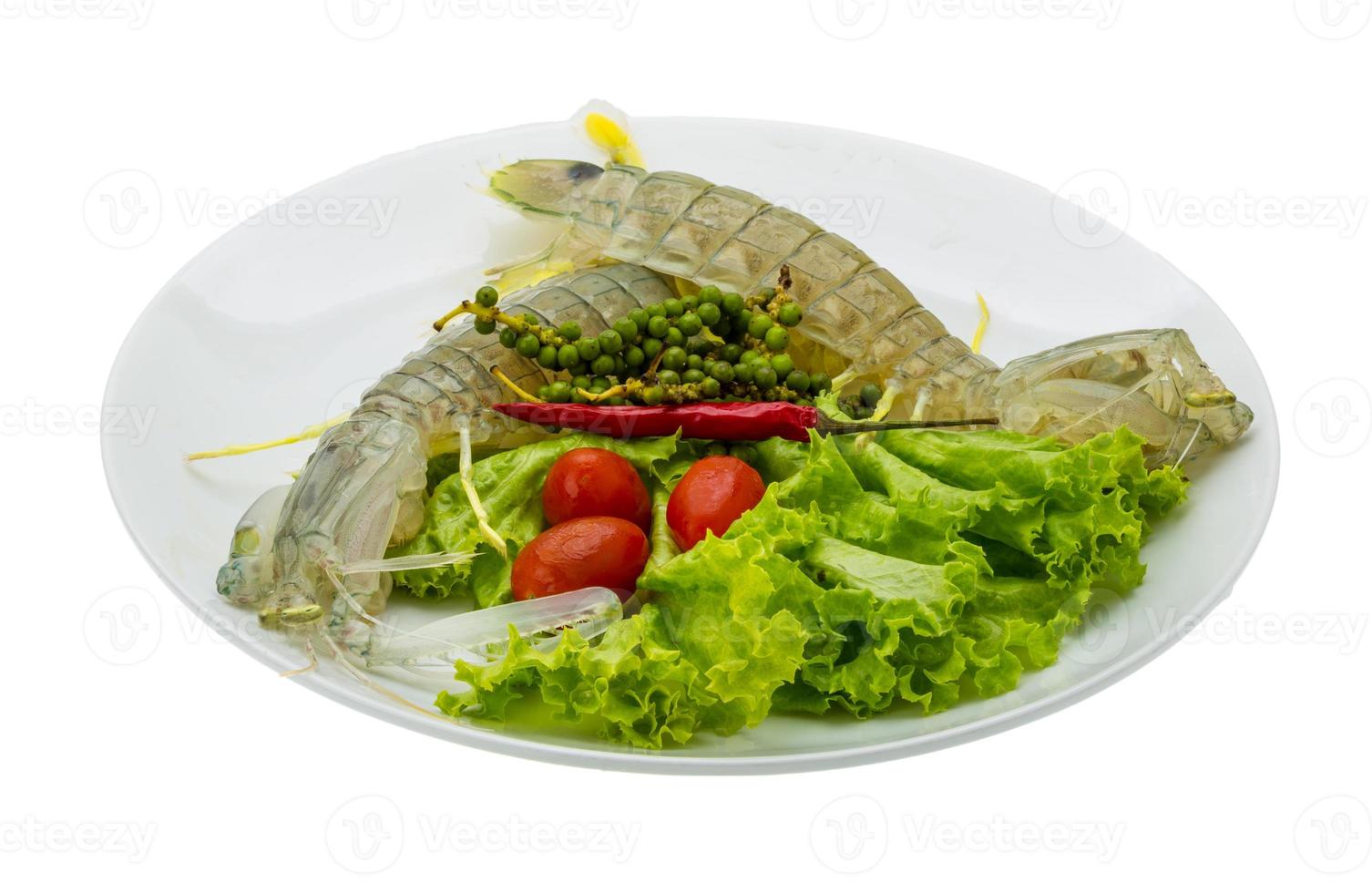 Raw Spiny lobster photo