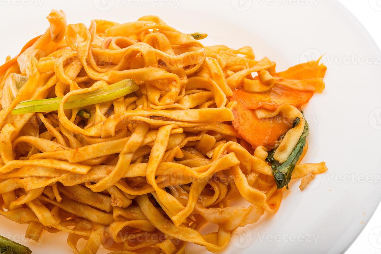 Fried noodles with vegetables photo