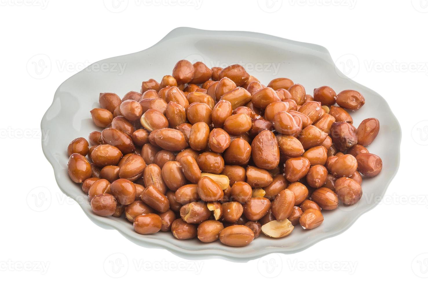 Fried peanuts heap photo
