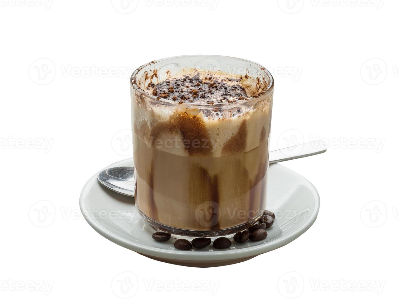 Mocha on white background photo