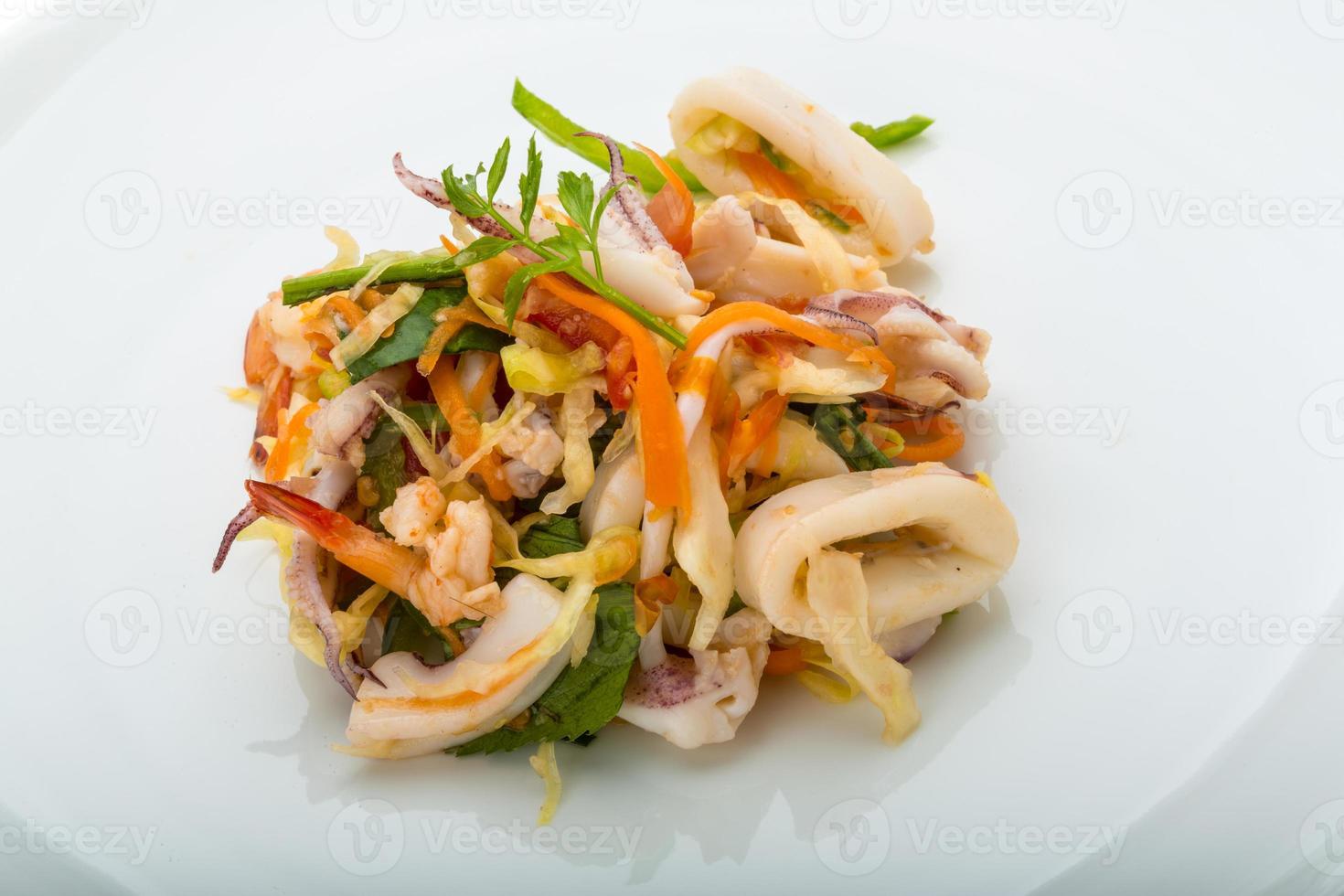 Asian seafood salad photo