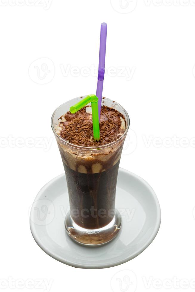 Mocha on white background photo