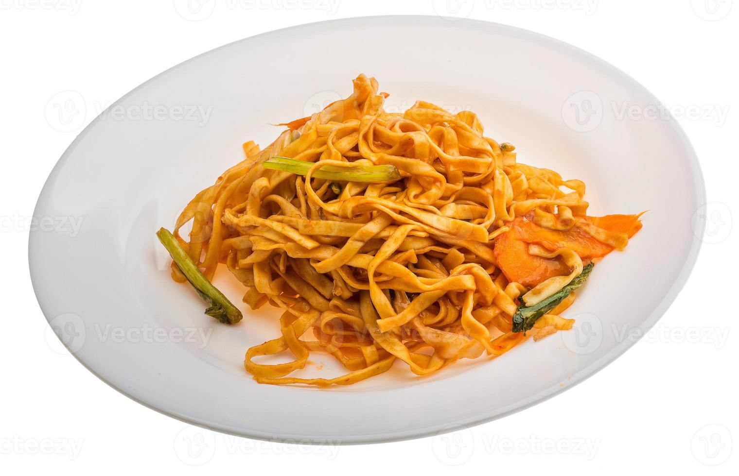 Fried noodles with vegetables photo