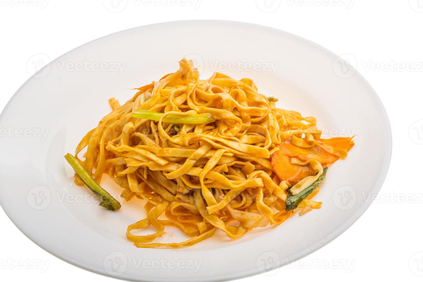 Fried noodles with vegetables photo