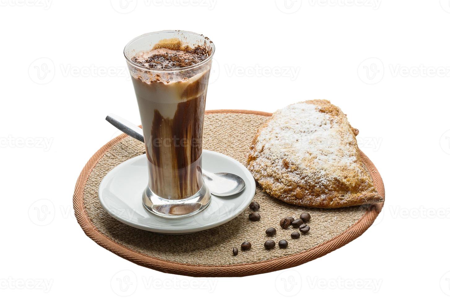 Mocha on white background photo