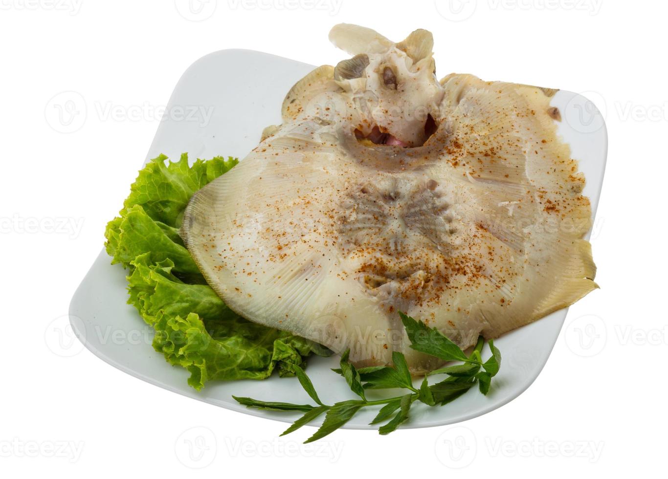 Grilled ray fish photo
