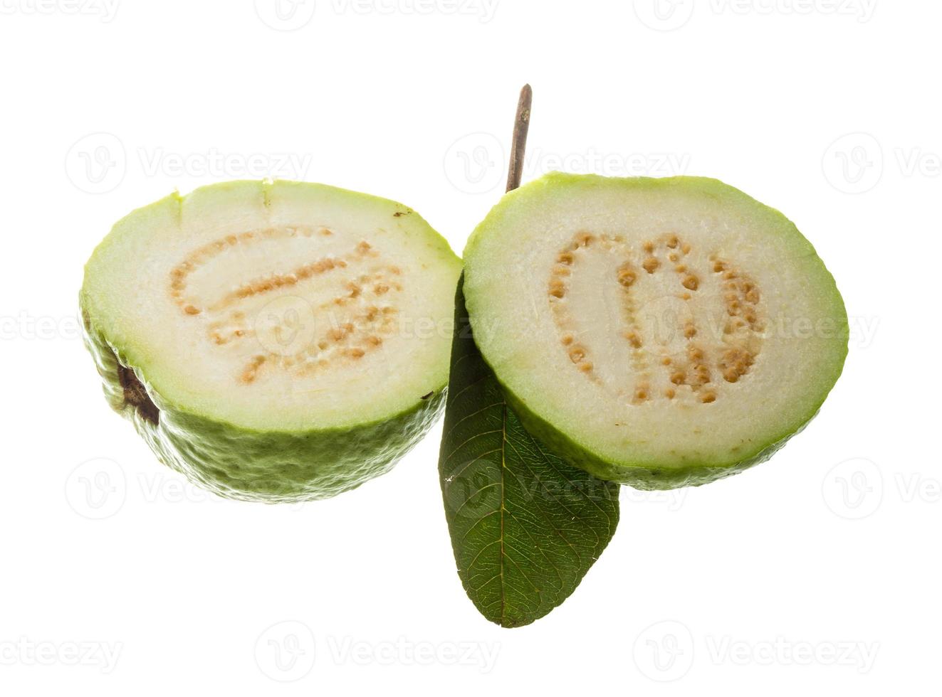 Guava on white background photo