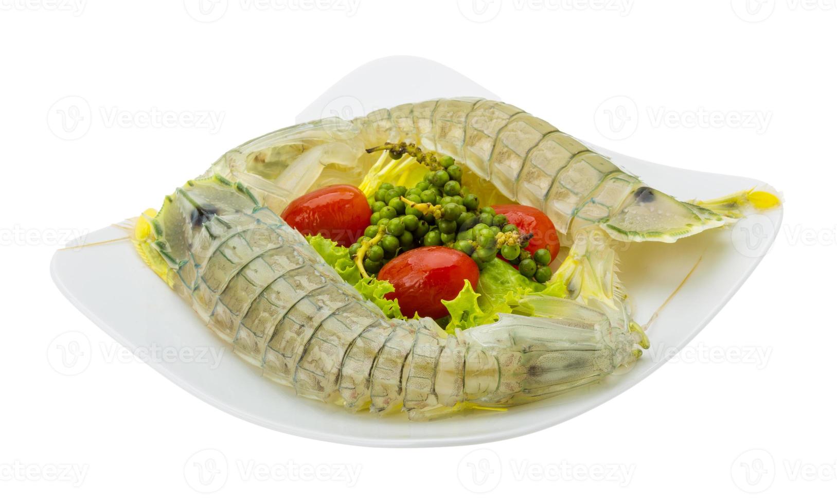 Raw Spiny lobster photo