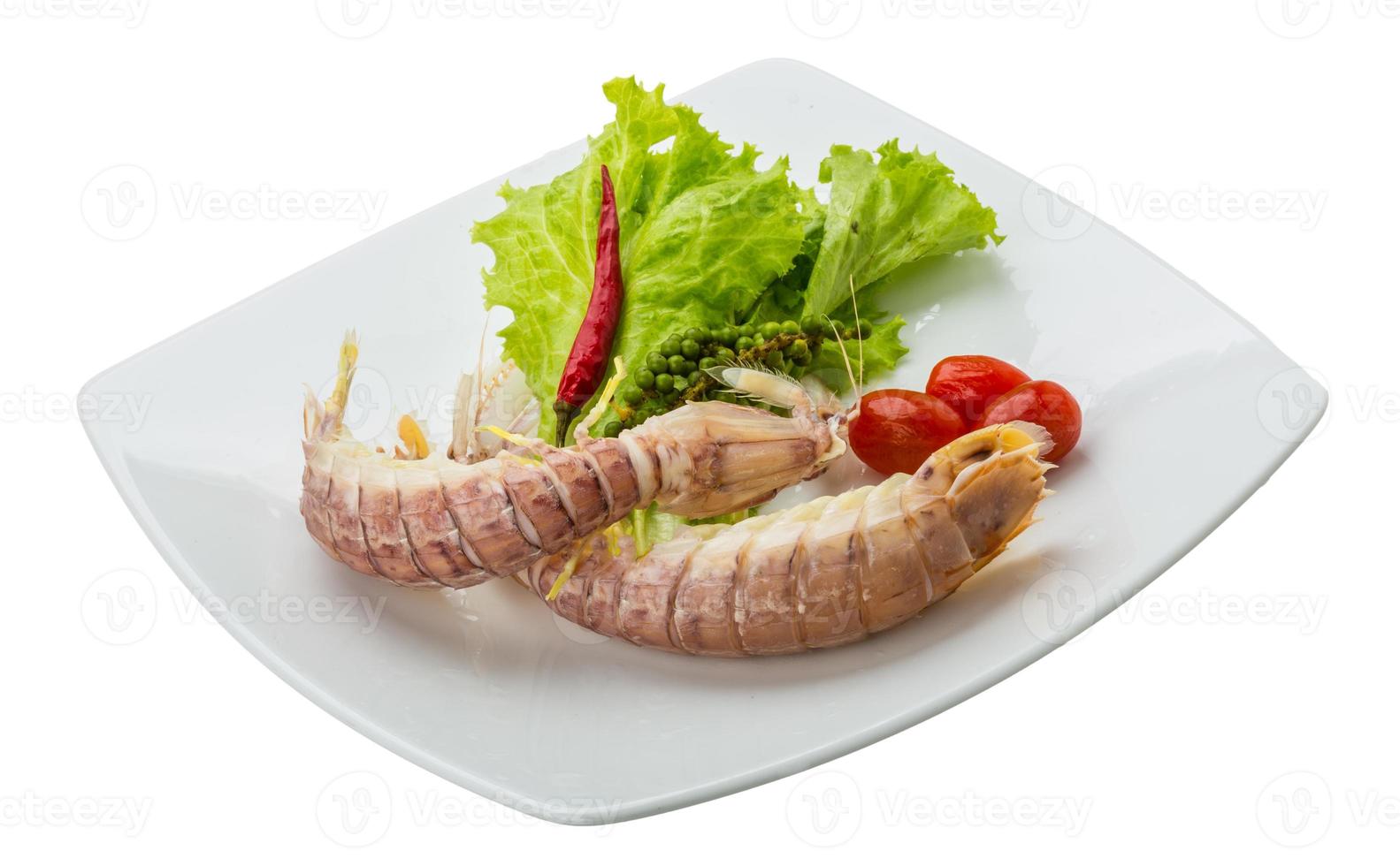 Boiled Spiny lobster photo