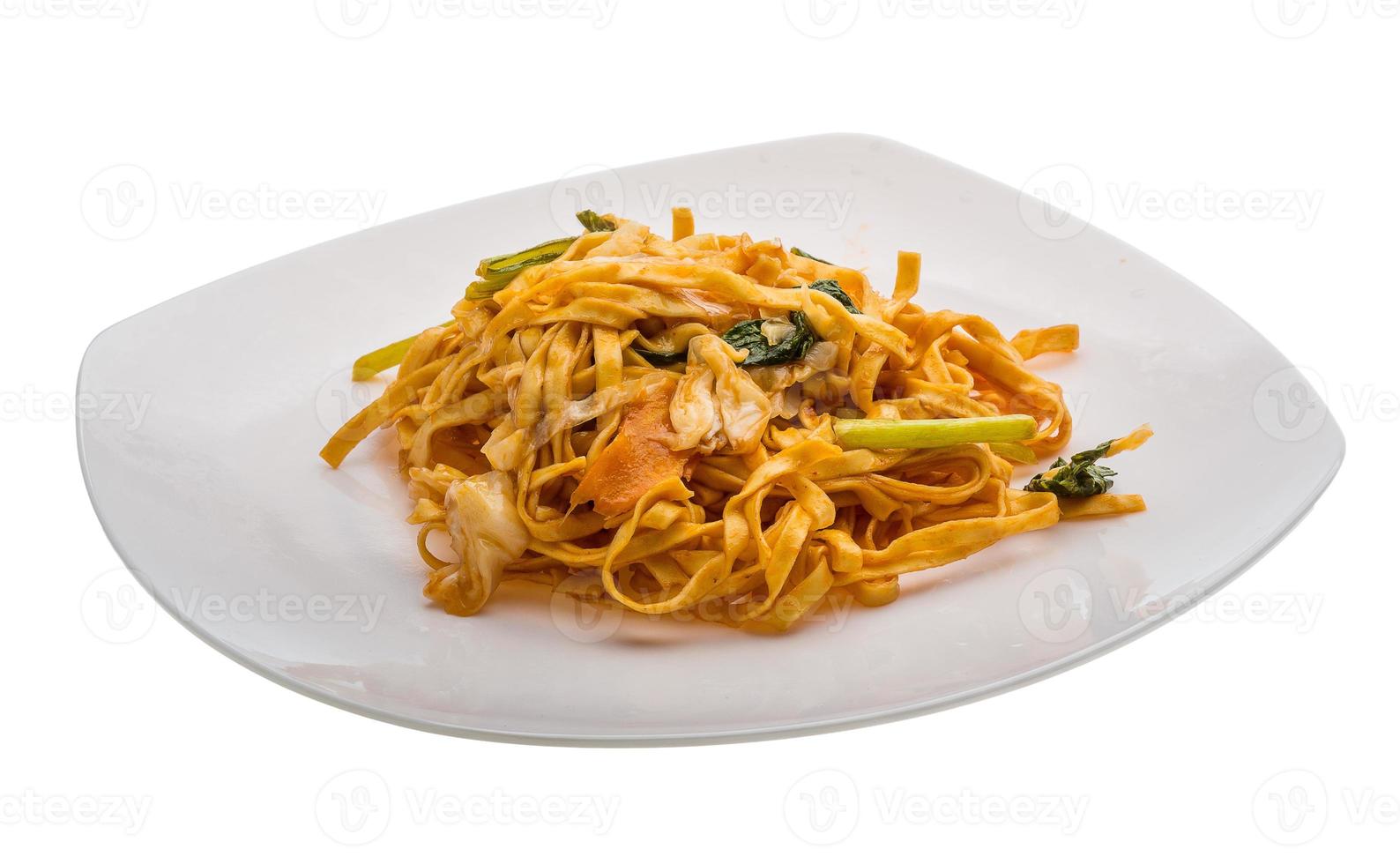 Fried noodles with vegetables photo