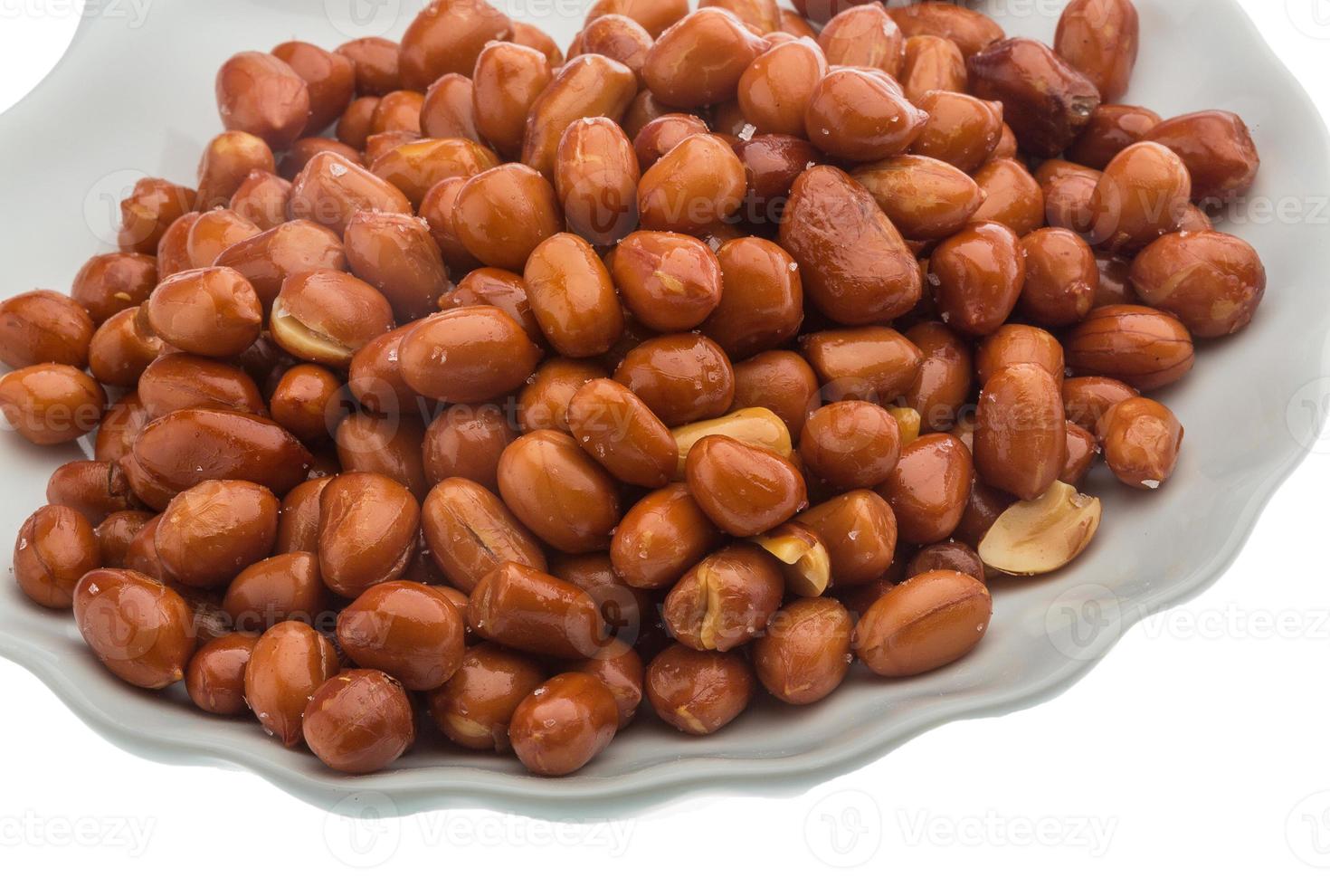 Fried peanuts heap photo