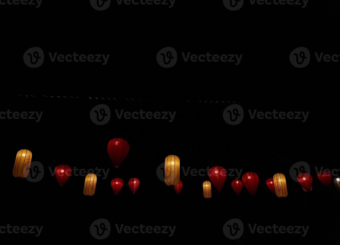 Paper lantern at night, at a Chinese festival at Pantai Indah Kapuk. photo