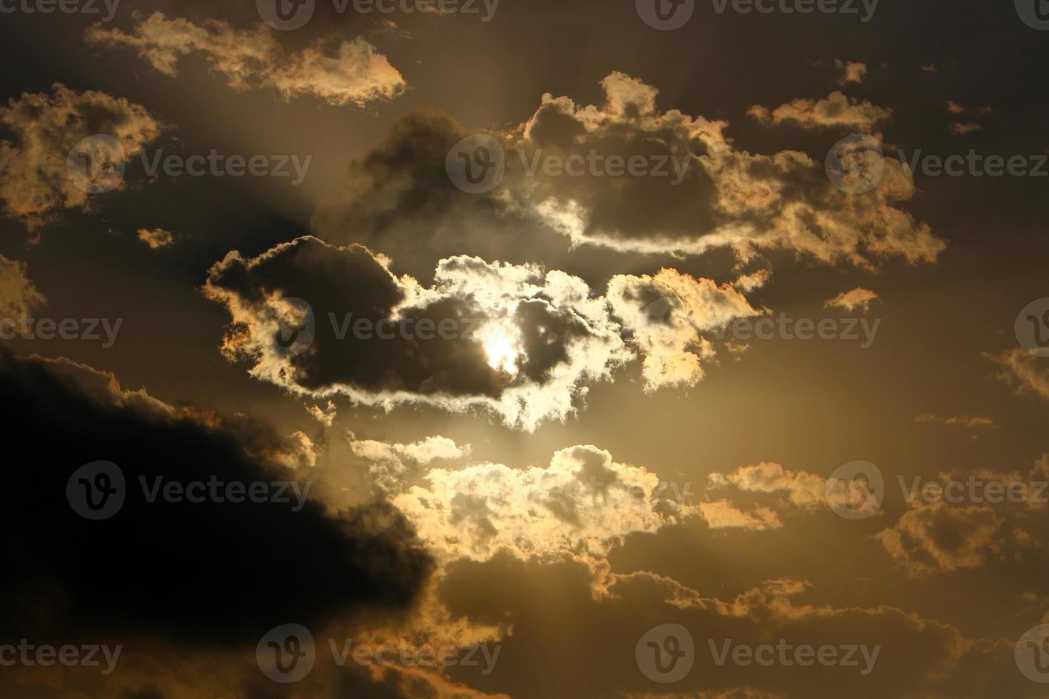 The sun sets below the horizon on the Mediterranean Sea in northern Israel. photo