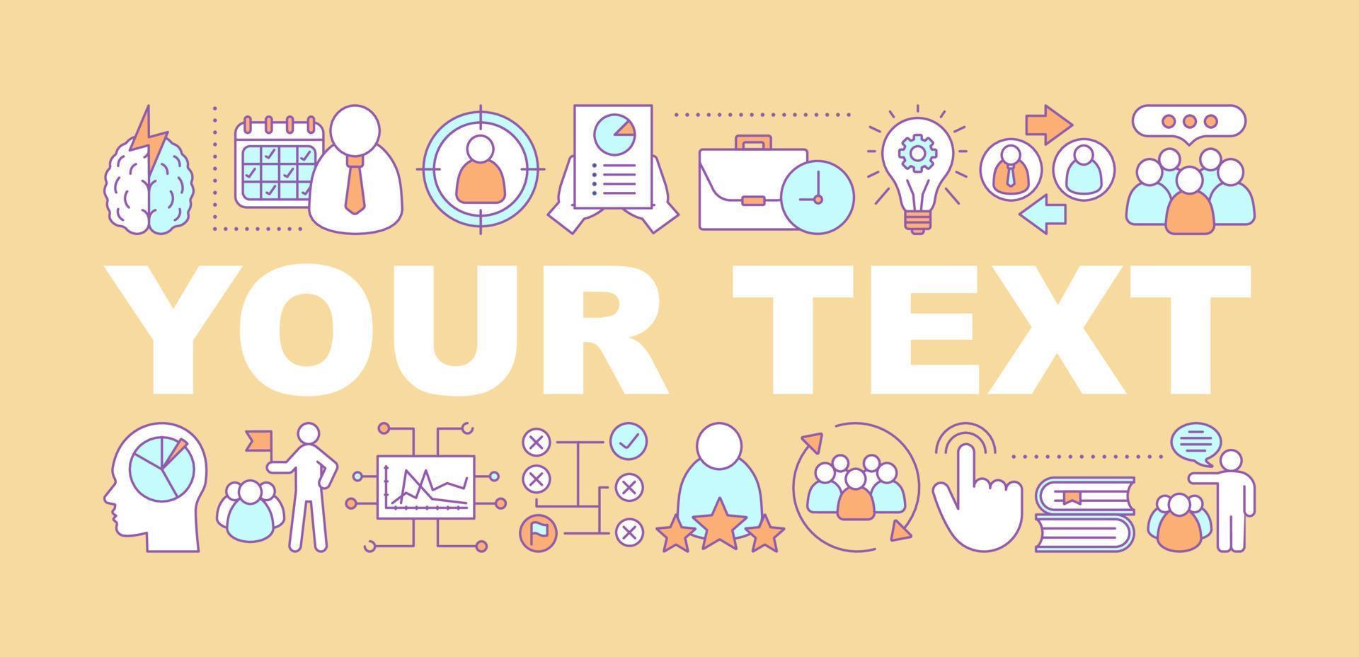 Experience word concepts banner. Business development. Goal achieving. Isolated lettering typography idea with linear icons. Personal success. Business strategy. Vector outline illustration