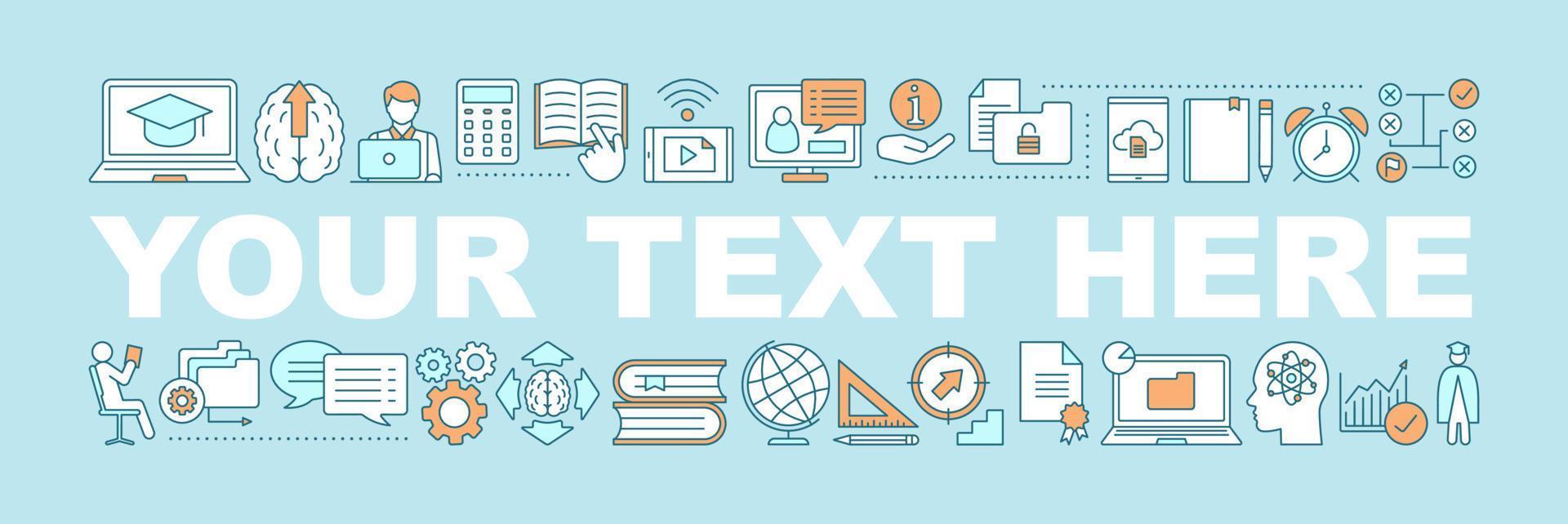 Self-education word concepts banner. Business development. Skill improvement. Goal achieving. Personal growth. Isolated lettering typography idea with linear icons. Vector outline illustration