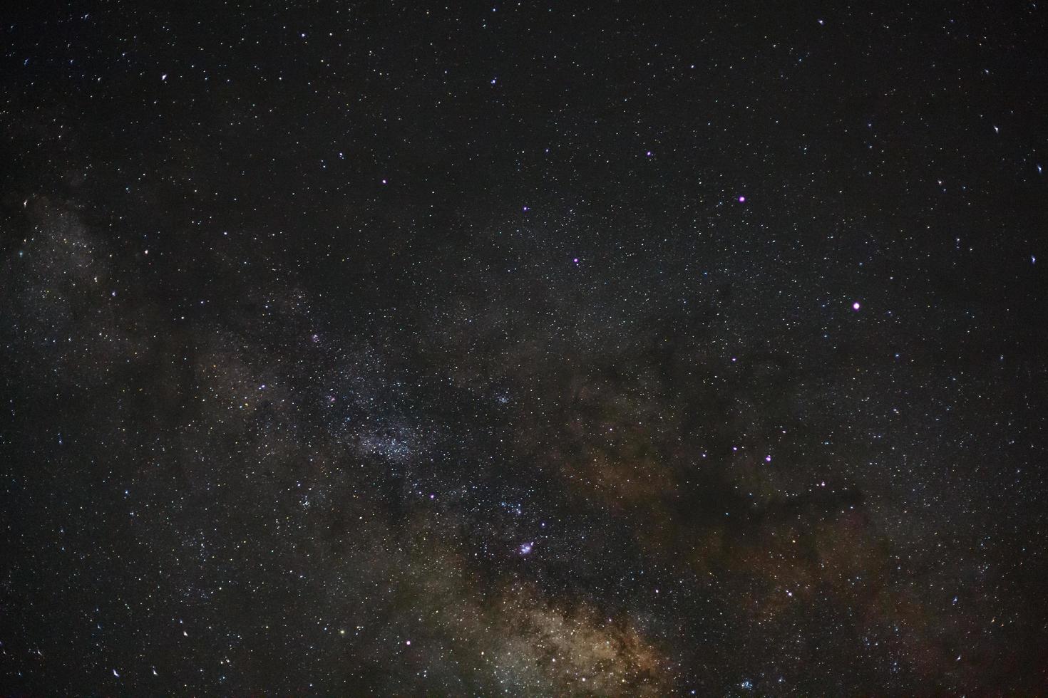 milky way galaxy with stars and space dust in the universe photo