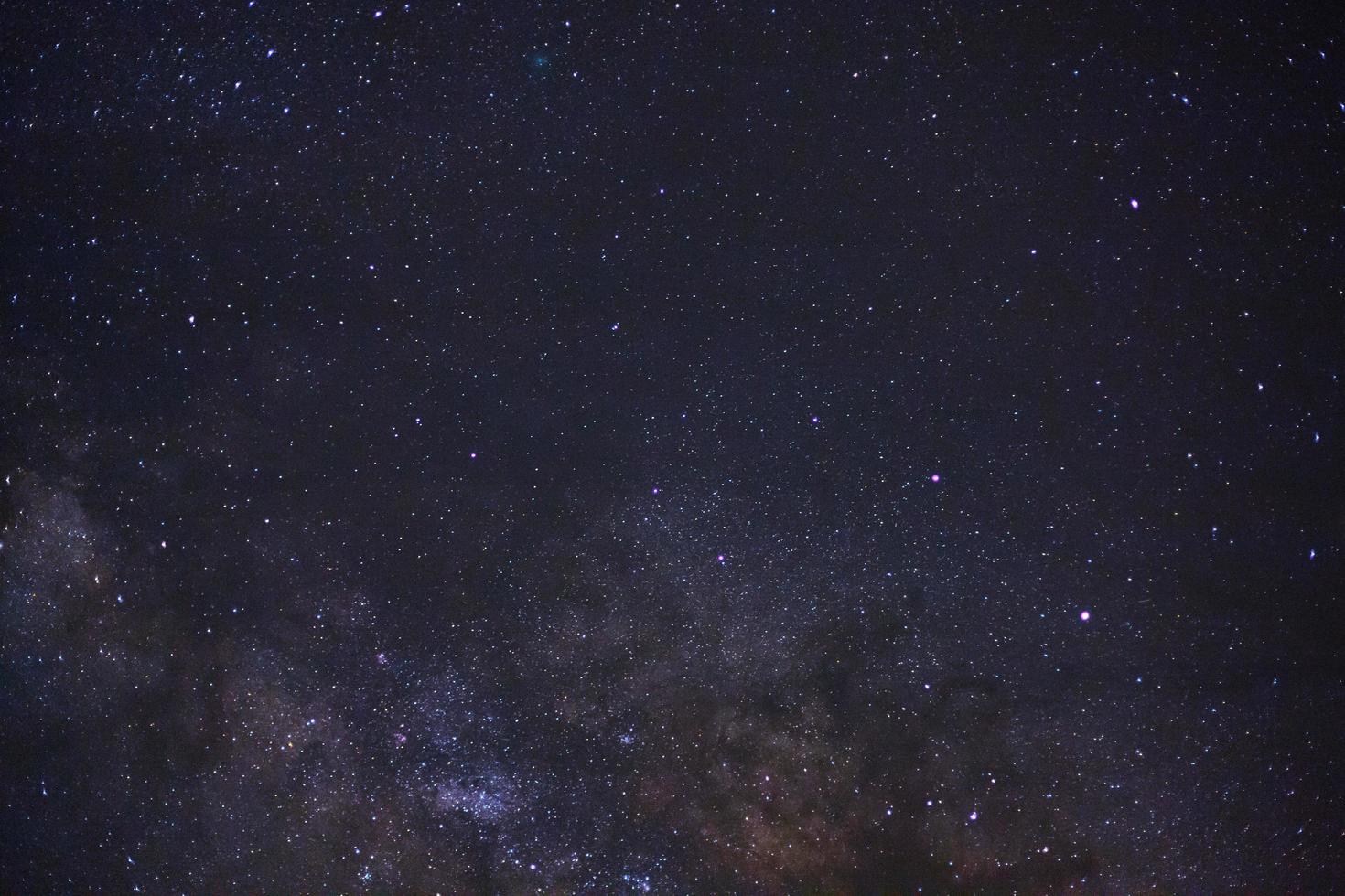 milky way galaxy with stars and space dust in the universe photo